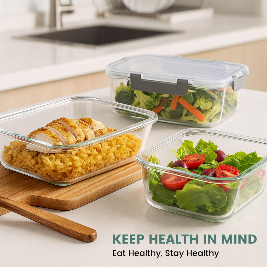 10 Pack Borosilicate Glass Containers With Lids - Image 6