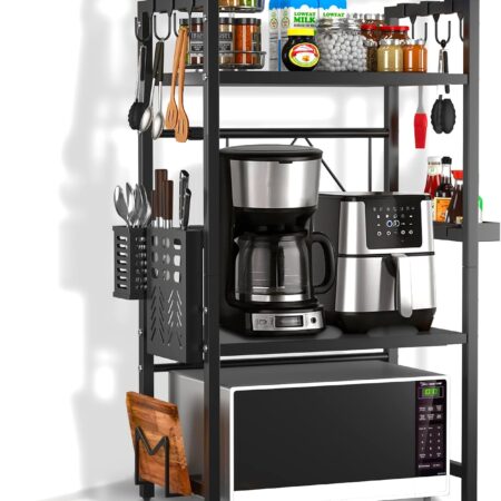 3-Tier Black Kitchen Shelf Storage Organiser - Image 4