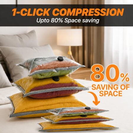 15 Pack Reusable Vacuum Travel Storage Bags - Image 2