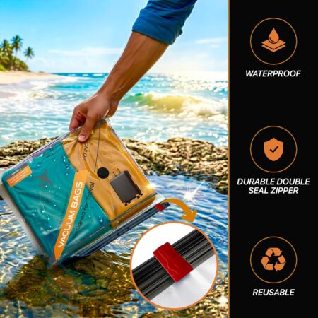 15 Pack Reusable Vacuum Storage Bags For Clothes Organiser - Image 4